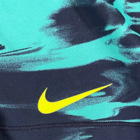 Nike Pro Teal and blue yellow Shorts size L EUC - Picture 4 of 6